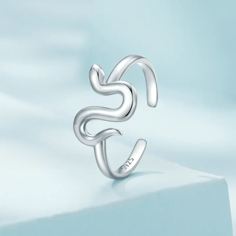 (image for) Pandora Style Snake Open Ring - SCR926 - View 2