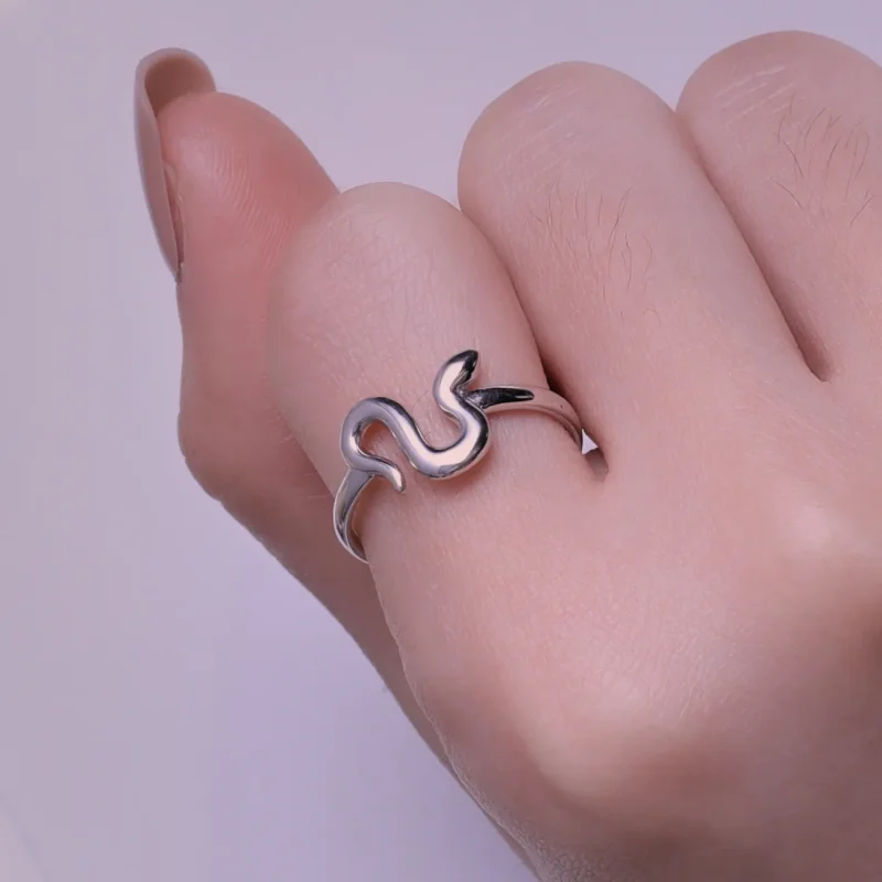(image for) Pandora Style Snake Open Ring - SCR926 - View 7