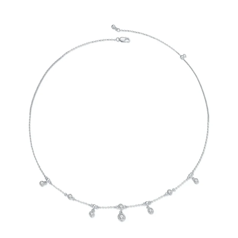(image for) Pandora Style Sparkling Tassel Choker - BSN360 - Product Image
