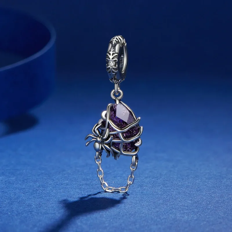 (image for) Pandora Style Spider Dangle - BSC913 - View 2