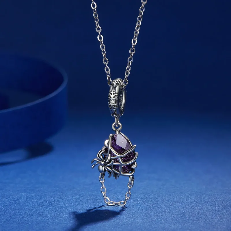 (image for) Pandora Style Spider Dangle - BSC913 - View 3