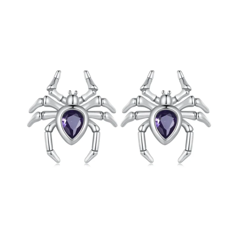 (image for) Pandora Style Spider Studs Earrings - BSE891 - Product Image