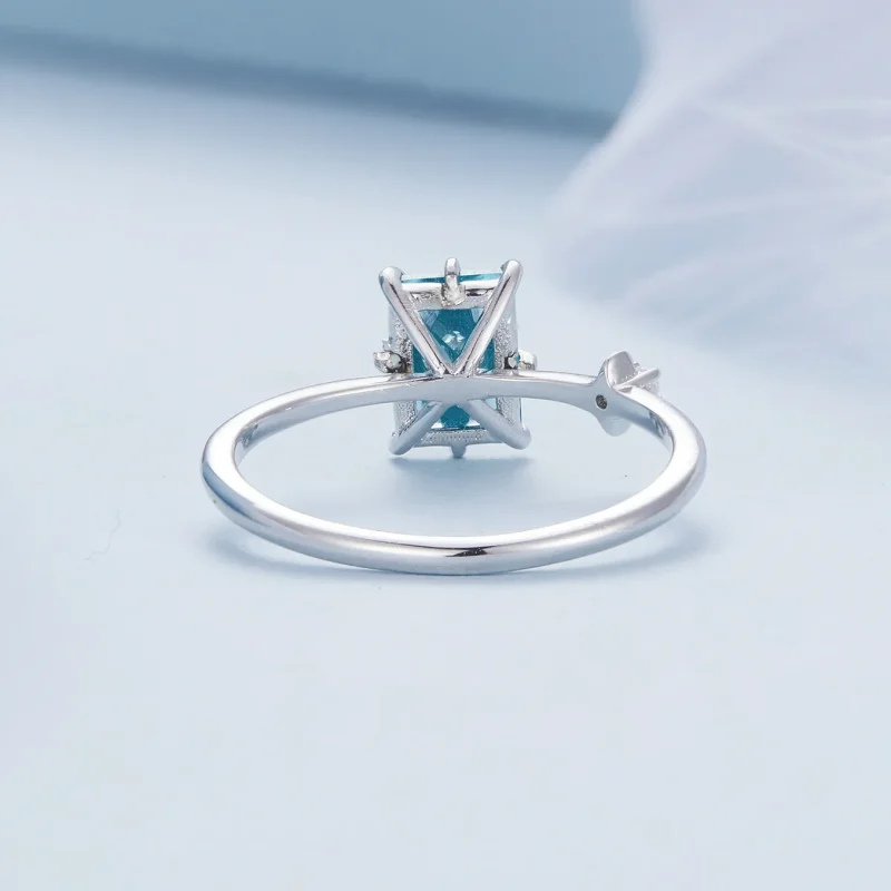 (image for) Pandora Style Star Glass Opening Ring - BSR416 - View 4