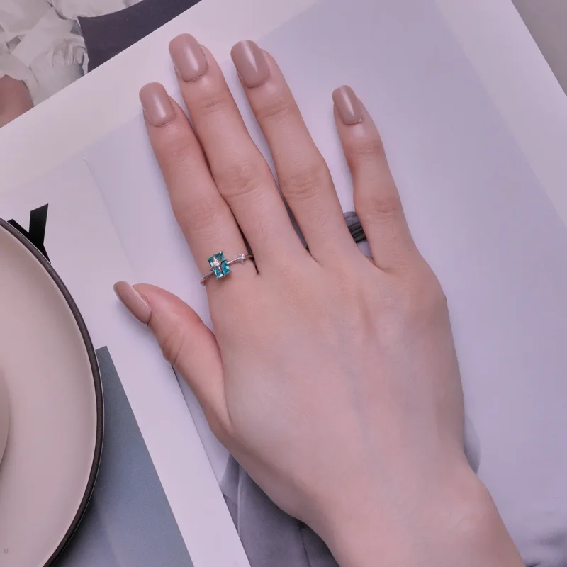 (image for) Pandora Style Star Glass Opening Ring - BSR416 - View 5