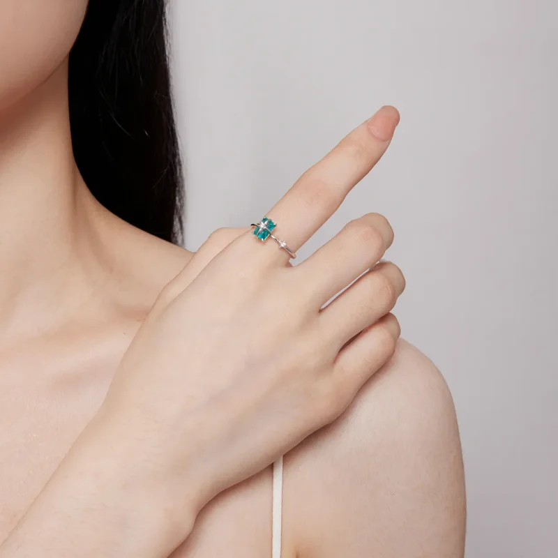 (image for) Pandora Style Star Glass Opening Ring - BSR416 - View 6