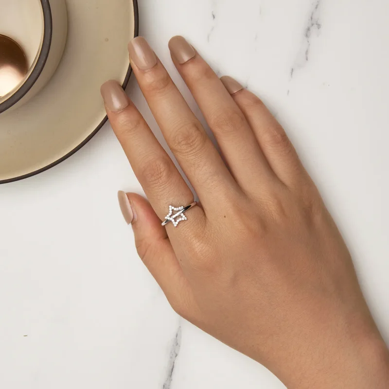 (image for) Pandora Style Star Ring - BSR450 - View 5