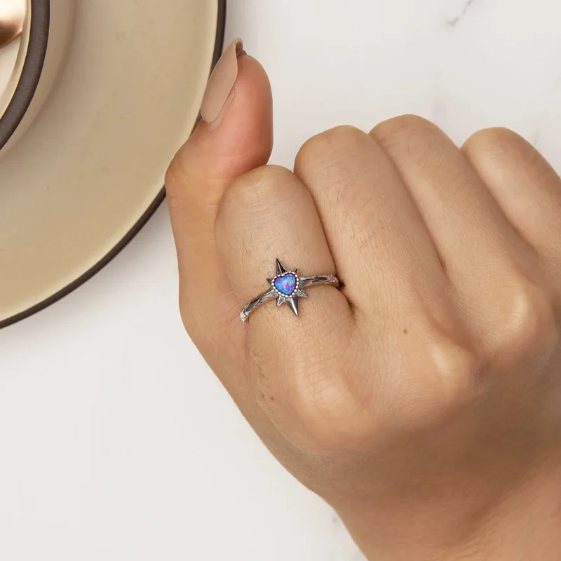 (image for) Pandora Style Star Ring - BSR455 - View 6