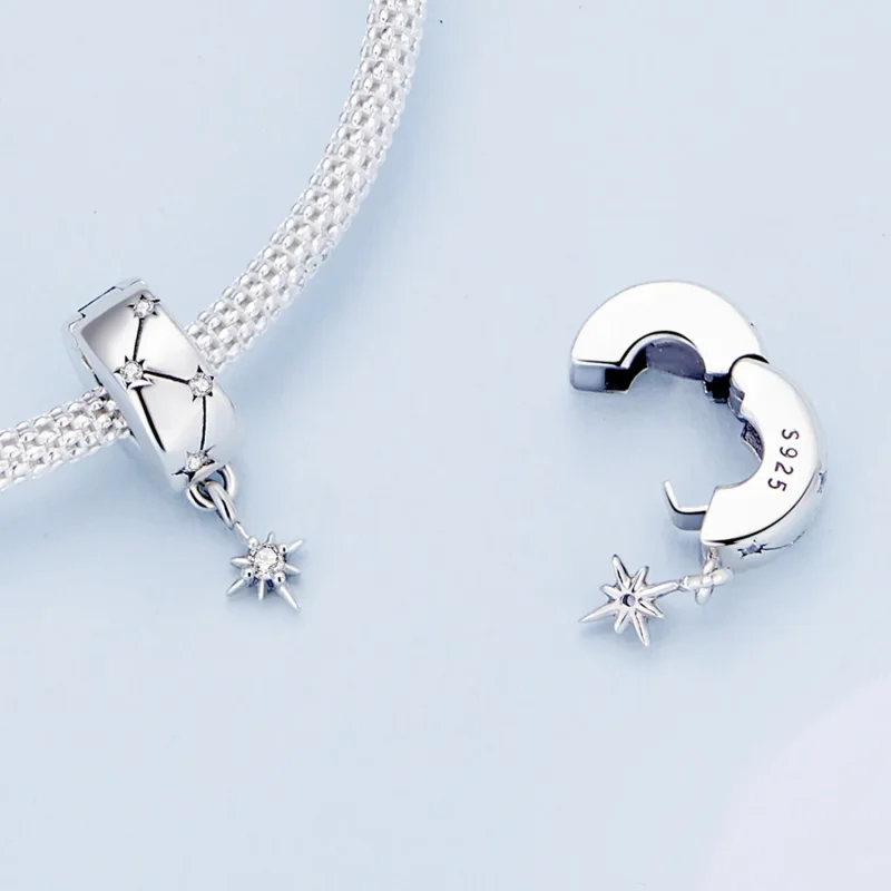 (image for) Pandora Style Starburst Circle Clip - BSC808! - View 5