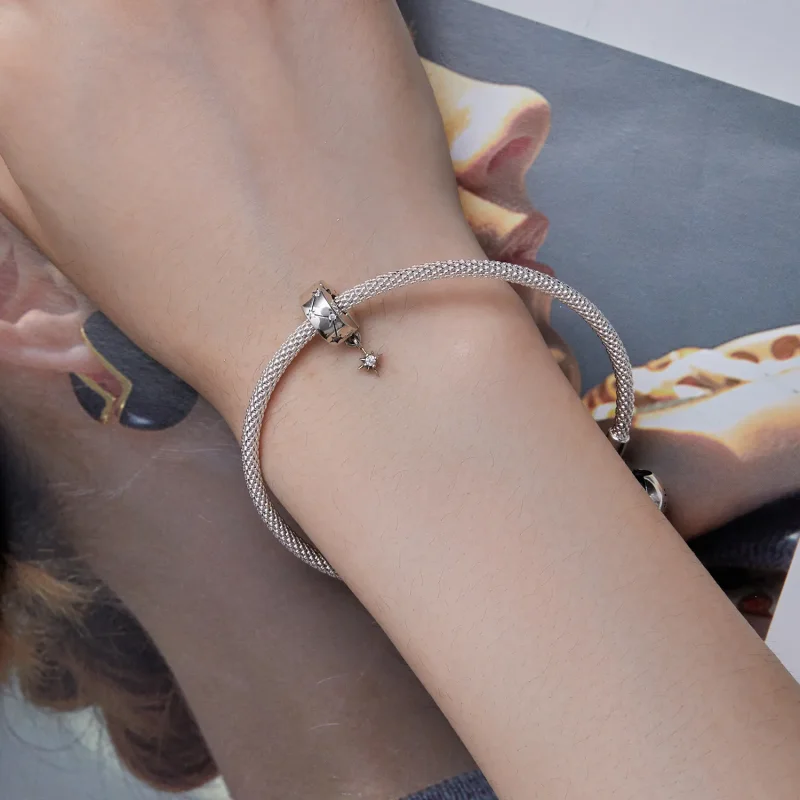 (image for) Pandora Style Starburst Circle Clip - BSC808! - View 6