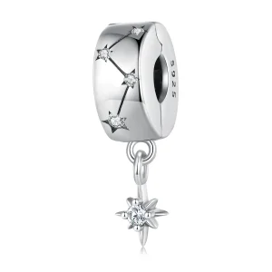 (image for) Pandora Style Starburst Circle Clip - BSC808!