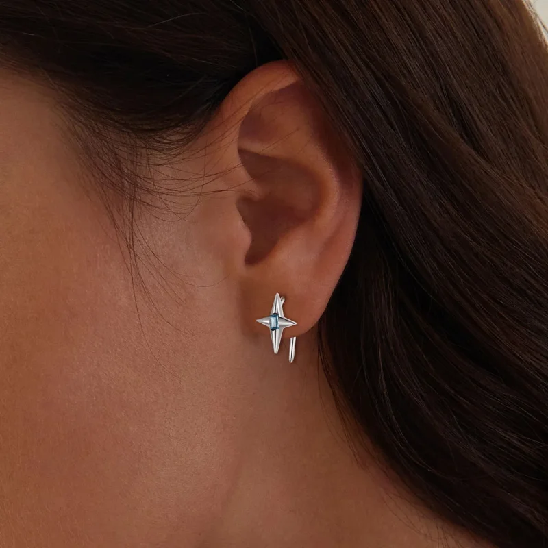 (image for) Pandora Style Starry Studs Earrings - BSE915 - View 5