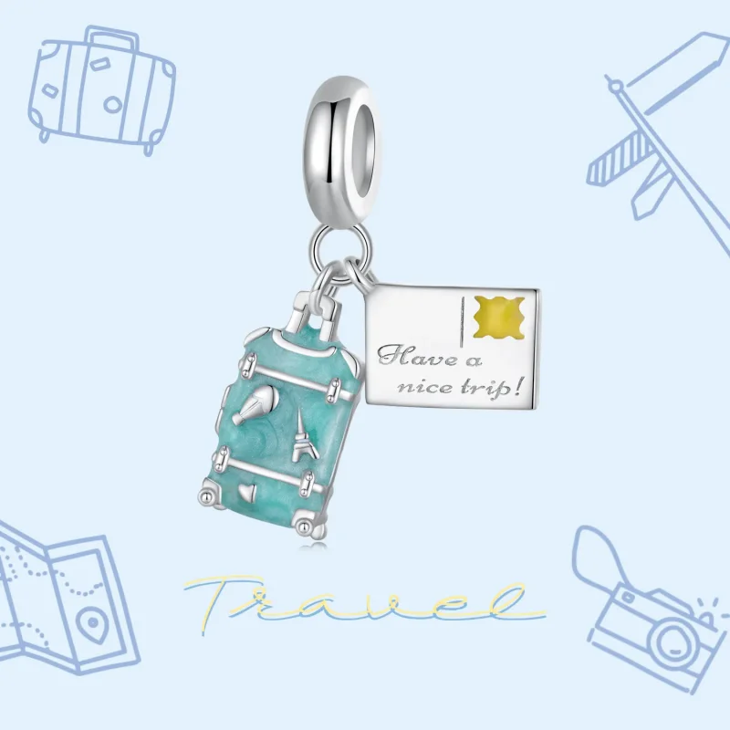 (image for) Pandora Style Suitcase Dangle - SCC2480 - View 3