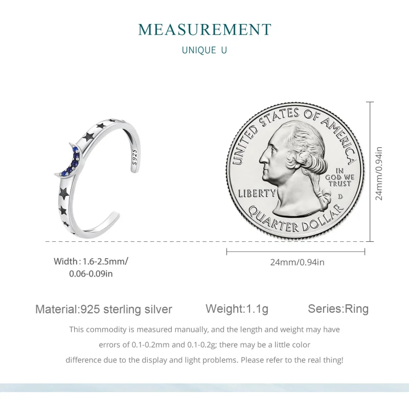 (image for) Pandora Style Sun, Moon and Stars Couple Ring - BSR490-E - View 2