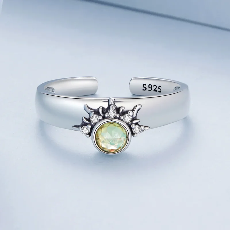 (image for) Pandora Style Sun, Moon and Stars Couple Ring - BSR491-E - View 3