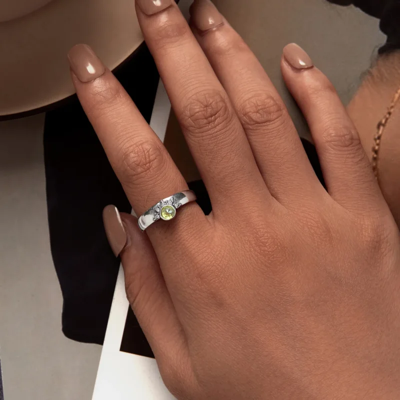 (image for) Pandora Style Sun, Moon and Stars Couple Ring - BSR491-E - View 5