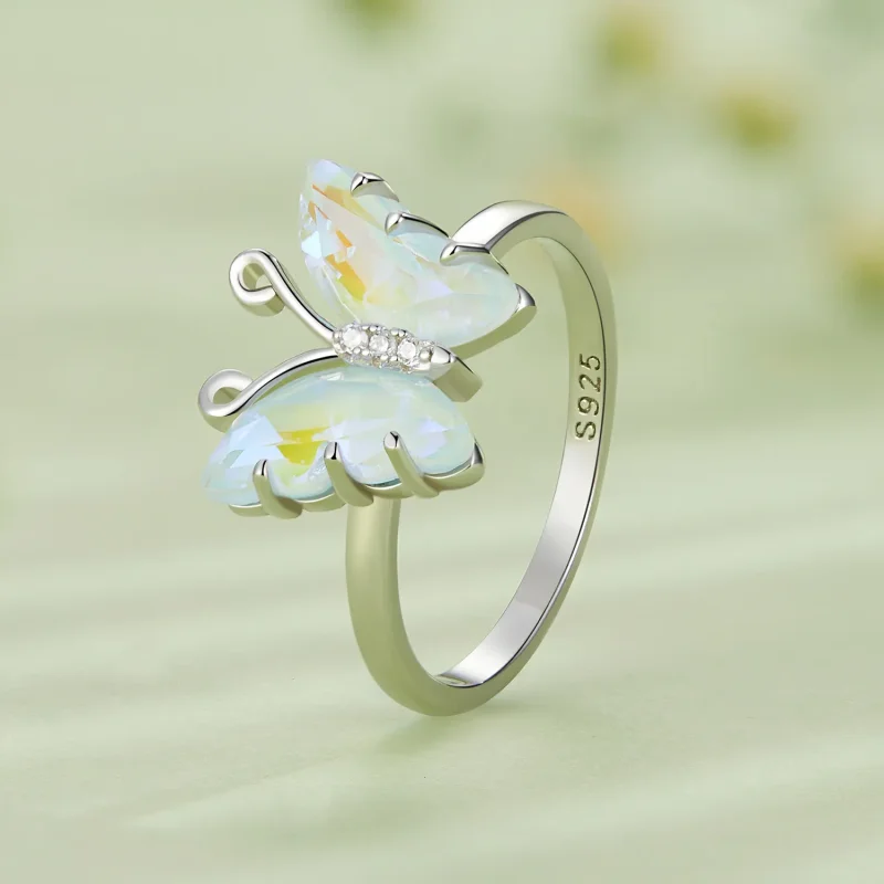 (image for) Pandora Style Symphony Butterfly Ring - SCR912 - View 2