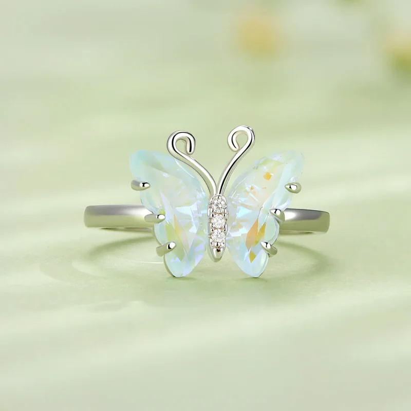 (image for) Pandora Style Symphony Butterfly Ring - SCR912 - View 3