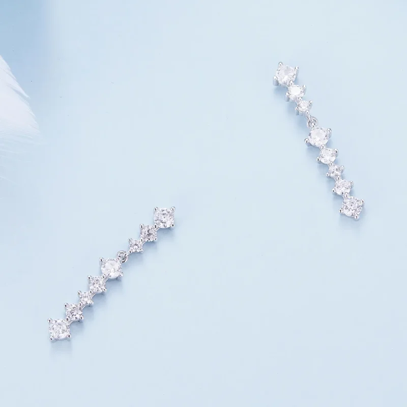 (image for) Pandora Style Tassel Studs Earrings - BSE870 - View 4