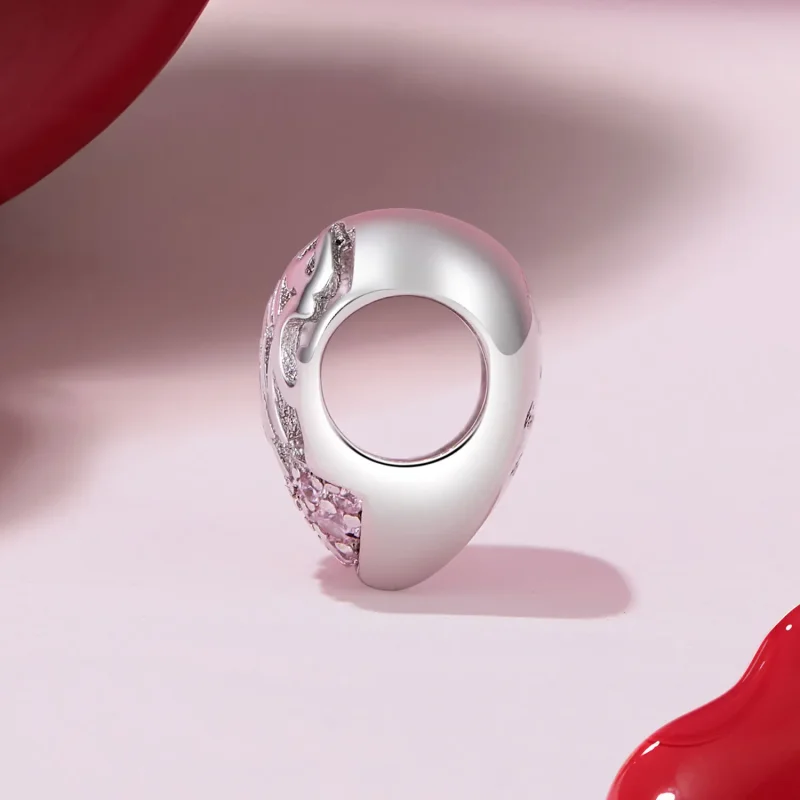 (image for) Pandora Style Thanksgiving Heart Charm - BSC923 - View 3