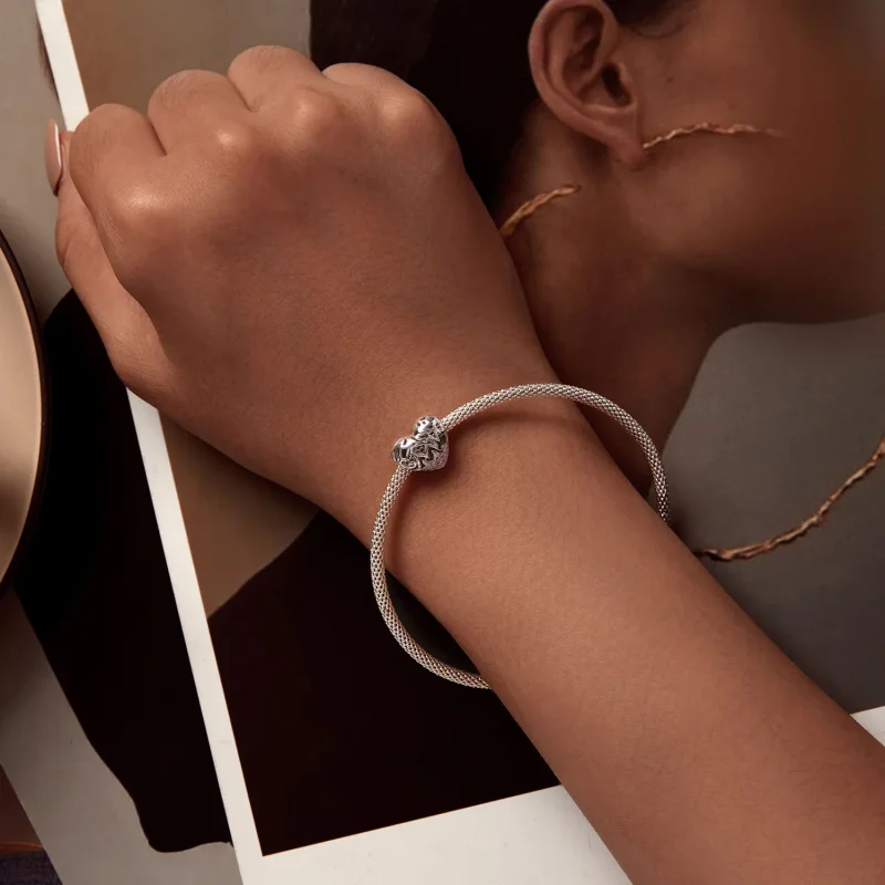 (image for) Pandora Style Thanksgiving Heart Charm - BSC923 - View 6