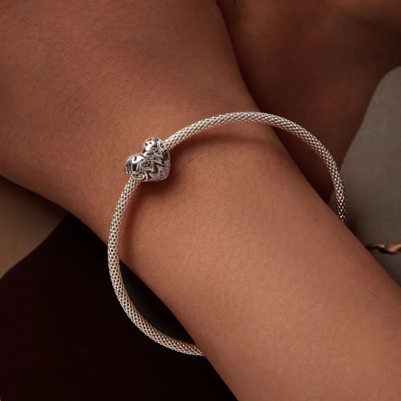 (image for) Pandora Style Thanksgiving Heart Charm - BSC923 - View 7