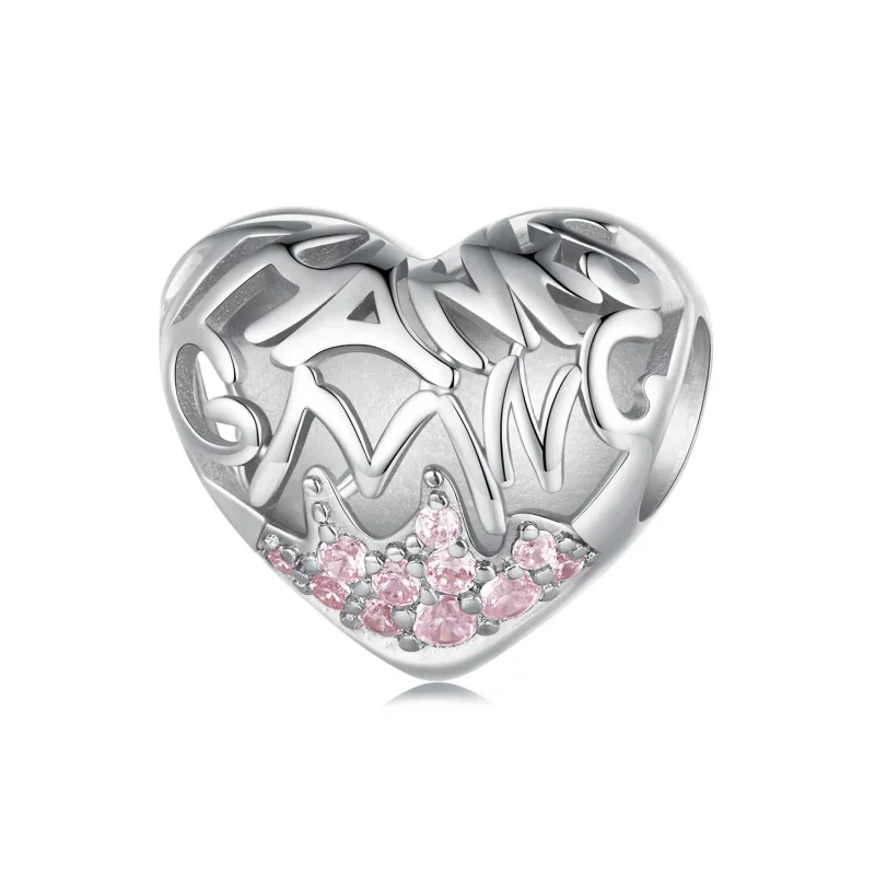 (image for) Pandora Style Thanksgiving Heart Charm - BSC923 - Product Image