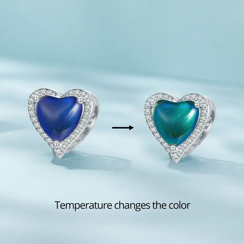 (image for) Pandora Style Thermosensory Mood Stone Charm - SCC2596 - View 2