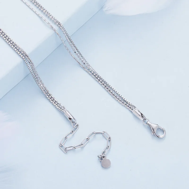 (image for) Pandora Style Three-Story Necklace - BSN333 - View 5