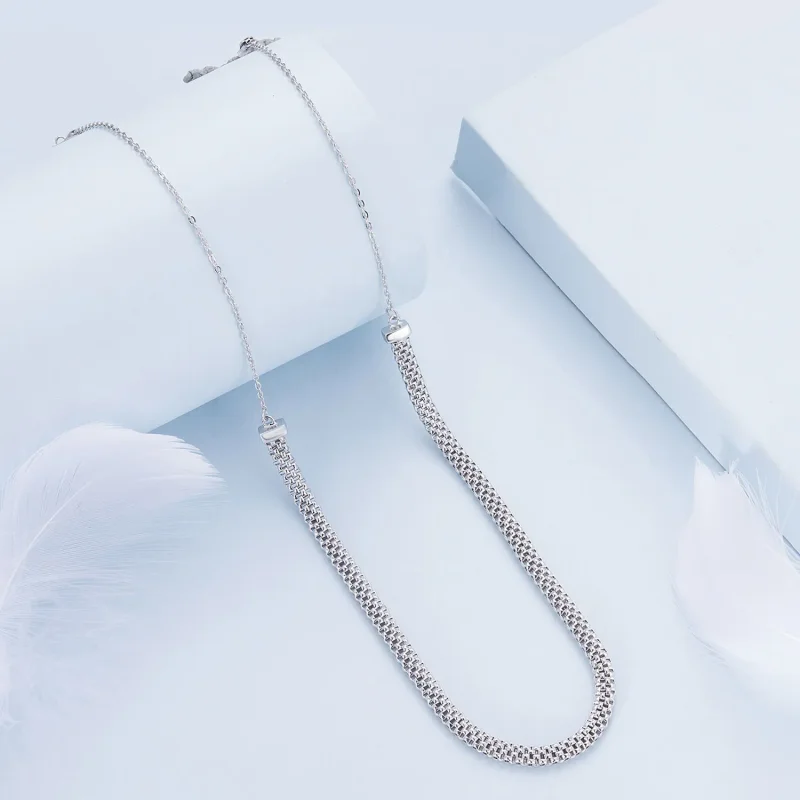 (image for) Pandora Style Track Necklace - BSA003 - View 2