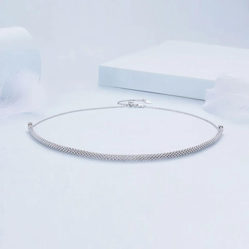 (image for) Pandora Style Track Necklace - BSA003 - View 3
