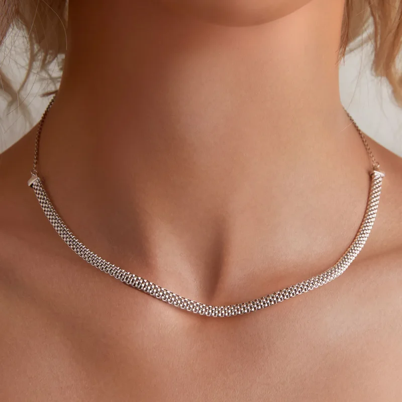 (image for) Pandora Style Track Necklace - BSA003 - View 5