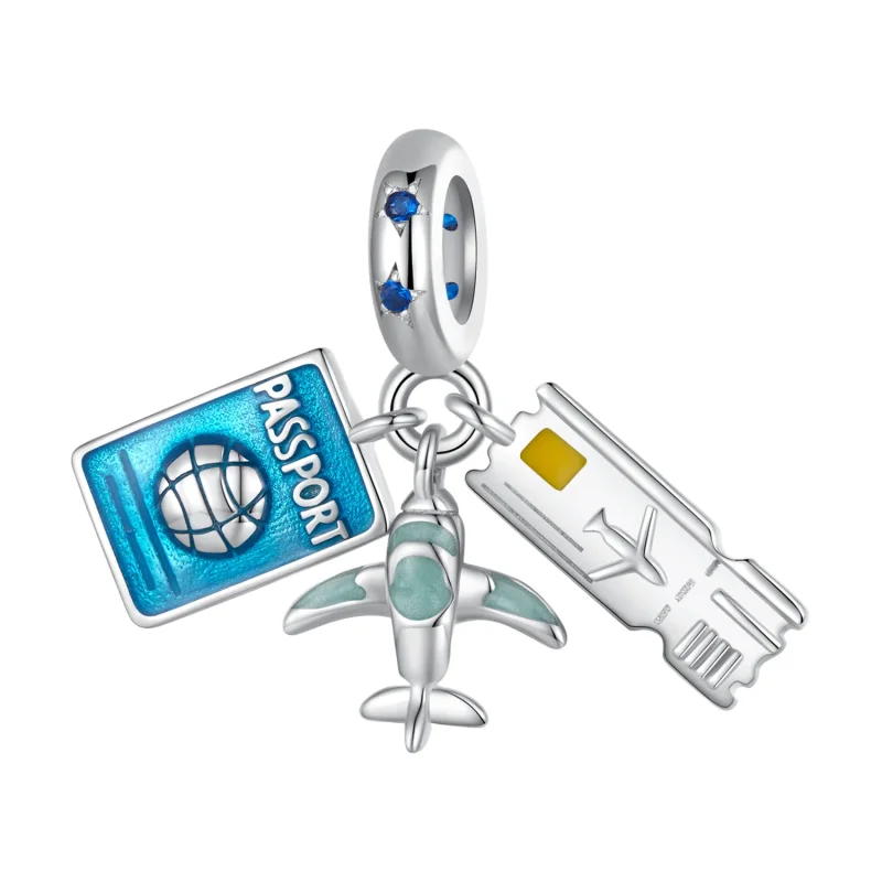 (image for) Pandora Style Travel Plane Dangle - SCC2479 - Product Image