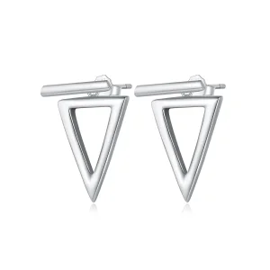 (image for) Pandora Style Triangle Studs Earrings - BSE900
