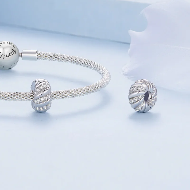 (image for) Pandora Style Twist Silicone Spacer - BSC905 - View 4