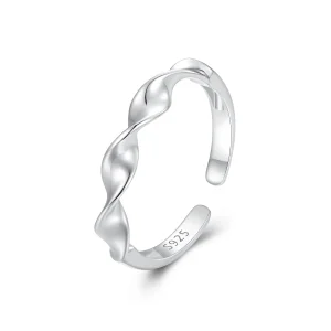 (image for) Pandora Style Twisted Sterling Silver Ring - BSR468-E