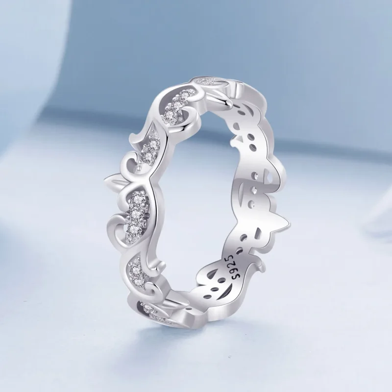 (image for) Pandora Style Vine Ring - BSR489 - View 2