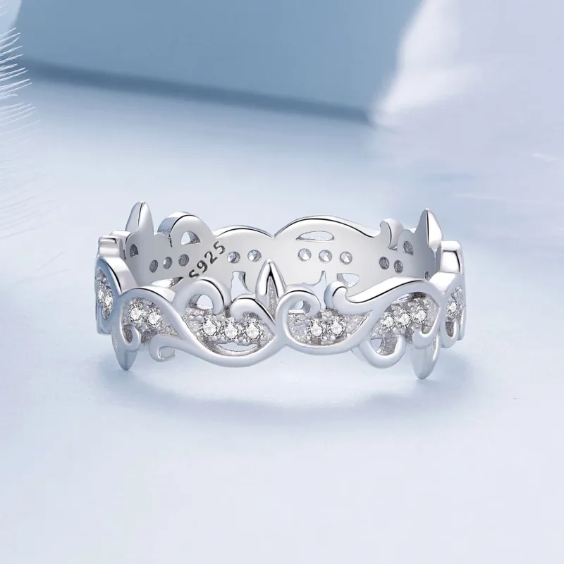 (image for) Pandora Style Vine Ring - BSR489 - View 3
