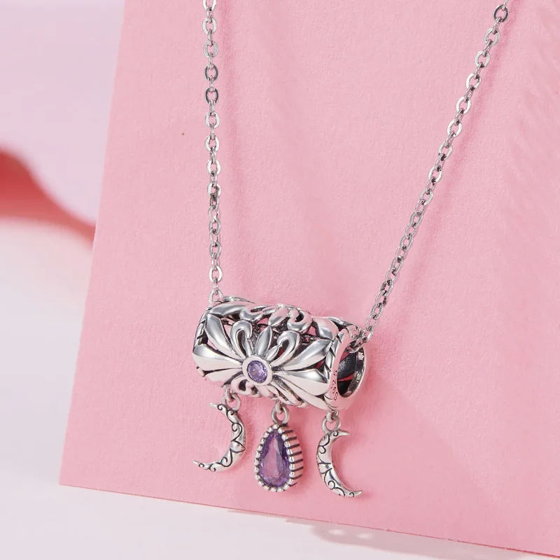 (image for) Pandora Style Vintage Iris Charm - SCC2631 - View 2