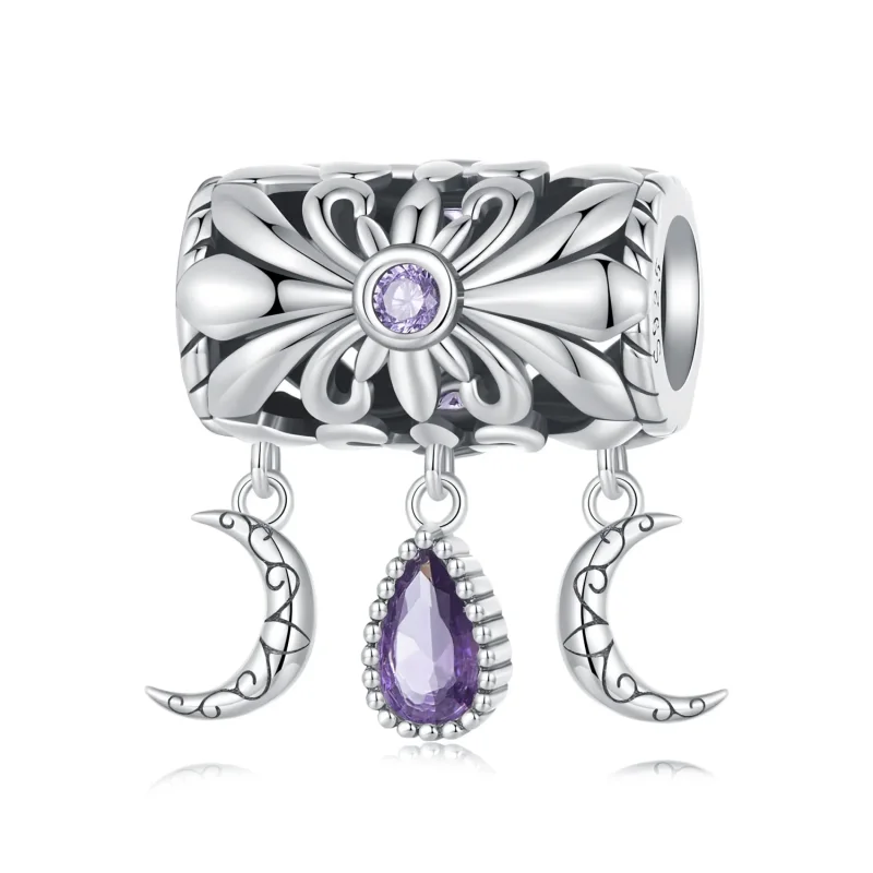 (image for) Pandora Style Vintage Iris Charm - SCC2631 - Product Image