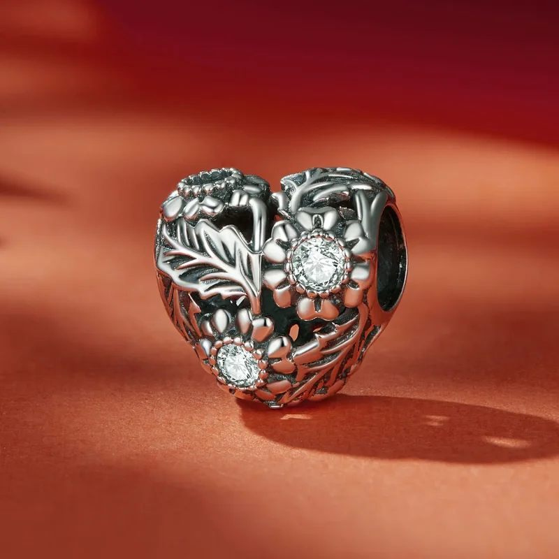 (image for) Pandora Style Vintage Vine Charm - SCC2610 - View 2
