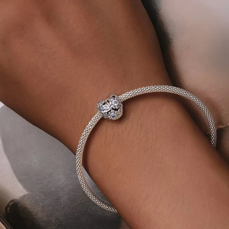 (image for) Pandora Style Vintage Vine Charm - SCC2610 - View 7