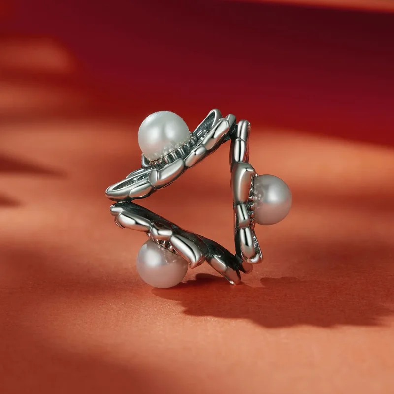 (image for) Pandora Style Vintage Vine Charm - SCC2611 - View 3