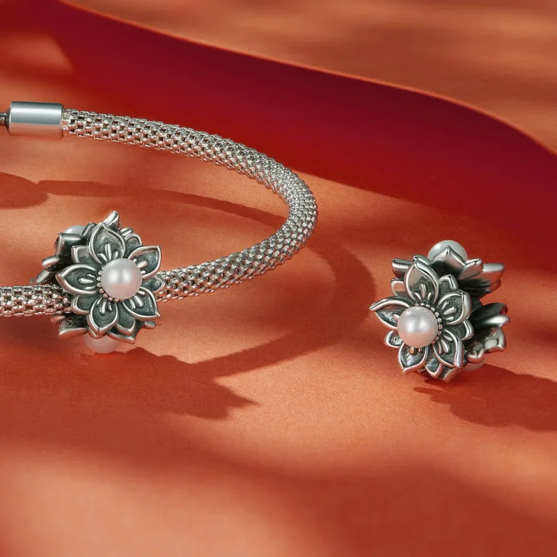 (image for) Pandora Style Vintage Vine Charm - SCC2611 - View 4