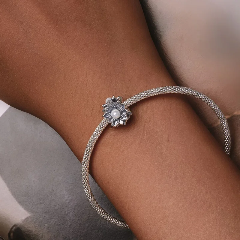 (image for) Pandora Style Vintage Vine Charm - SCC2611 - View 7