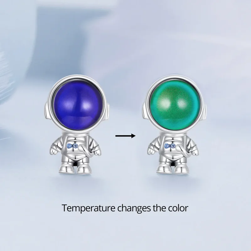 (image for) Pandora Style Warm-Sensing Astronaut Charm - BSC578-CF - View 2