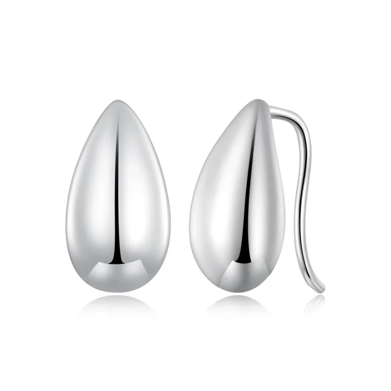 (image for) Pandora Style Water Droplets Glare Stud Earrings - BSE869 - Product Image
