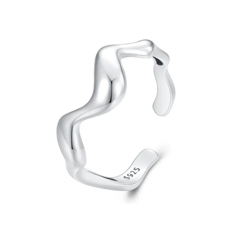 (image for) Pandora Style Wave Ring - SCR954 - Product Image