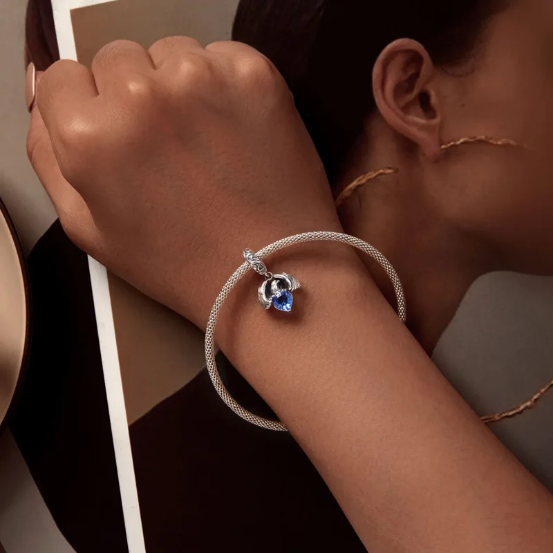 (image for) Pandora Style White Eagle Dangle - SCC2636 - View 5