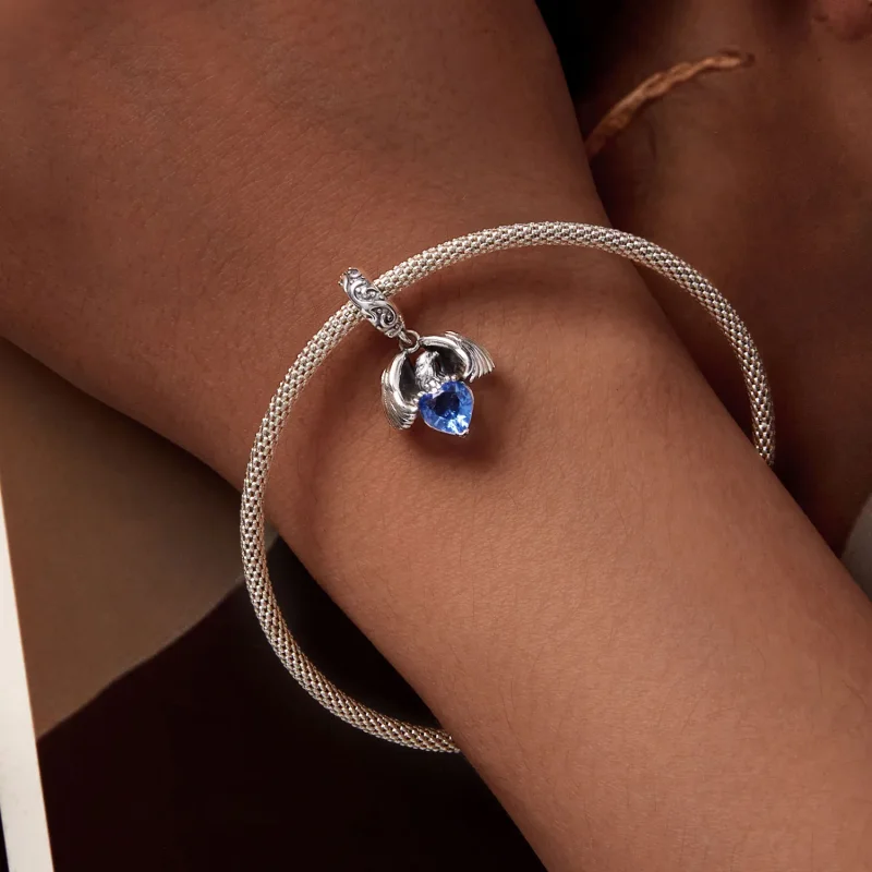 (image for) Pandora Style White Eagle Dangle - SCC2636 - View 6