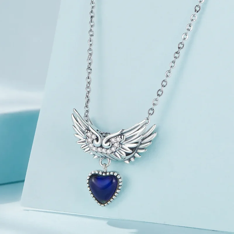 (image for) Pandora Style Wings Guardian Emotional Stone Charm - SCC2581 - View 3